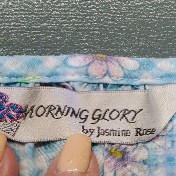 Floral Blue Women's Robe - Picture 7 of 9